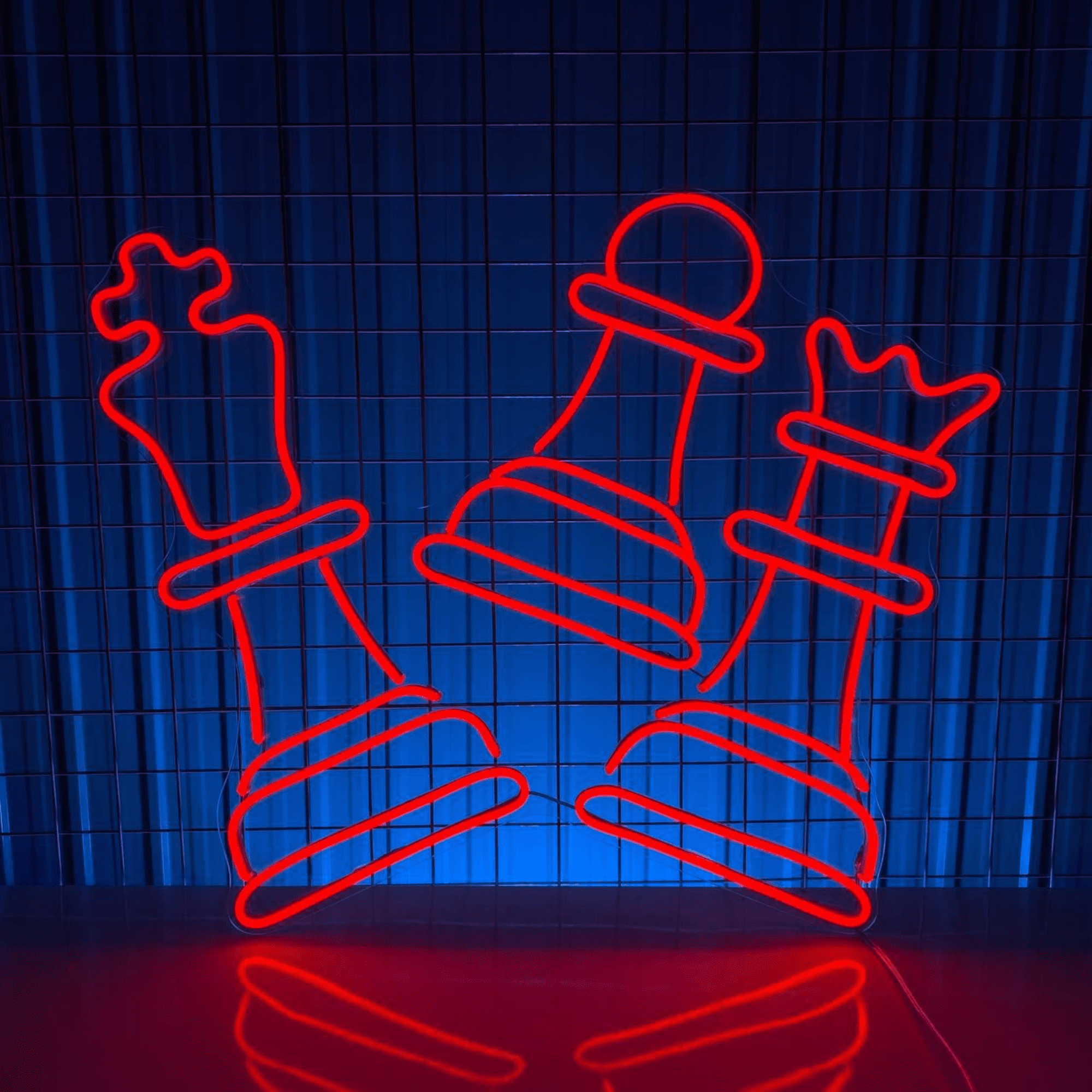 C-craft Chess Playing Game Neon Sign Led Light for Chess Game Room Wall ...