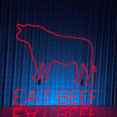 thumbnail image 1 of C-craft Cow Butcher's Cut Neon Sign Wall Art Led Light Decorations, 1 of 4