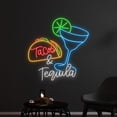 thumbnail image 1 of C-craft Custom Tacos And Tequila Neon Sign, Quote Name LED Light, Bar Club Neon Light, Bar Decor, 1 of 5