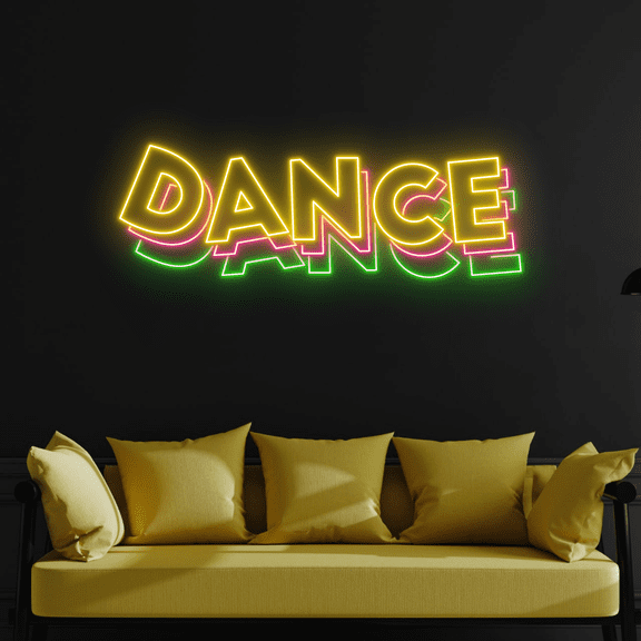 C-craft Dance Neon Sign Wall Art Teen Room Decor Led Sign For Living Room Wall Decor