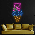 thumbnail image 1 of C-craft Ice Cream Neon Sign Wall Art Kids Room Decor Decorations Gift, 1 of 1