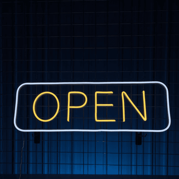 C-craft Neon Open Signs Ultra Bright for Business Color Led Light Yellow