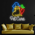 thumbnail image 1 of C-craft Pet Care Grooming Neon Sign Led Light Strip Wall Art Decor Gift for Pet Shop, 1 of 4