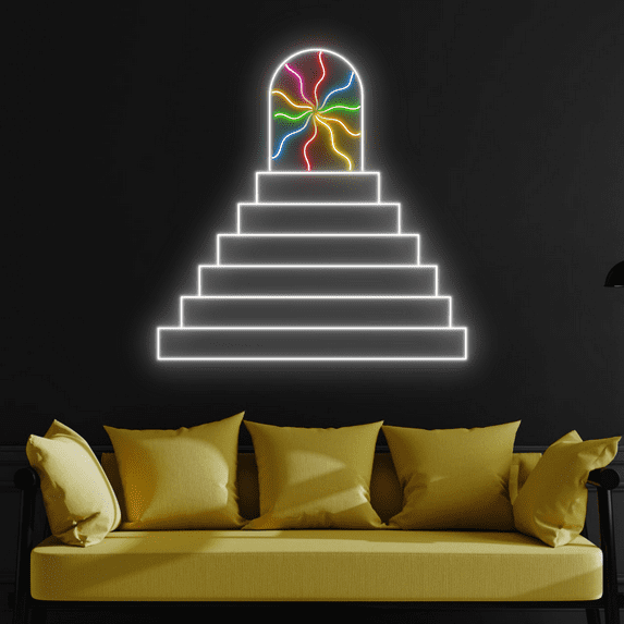 C-craft Stair Space Neon Sign Bedroom Wall Decor Wall Art Party Decorations House Decor Gift