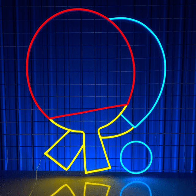 C-craft Table Tennis Racket Neon Sign Led Light for Ping Pong Club Shop ...