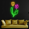 thumbnail image 1 of C-craft Tulip Flower Neon Sign Wall Art Living Room Wall Decor House Decor Gift, 1 of 4