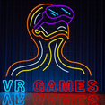 thumbnail image 1 of C-craft VR Games Neon Sign for Wall Bedroom Gaming Room Decor Game Zone Party Bar Club, 1 of 4