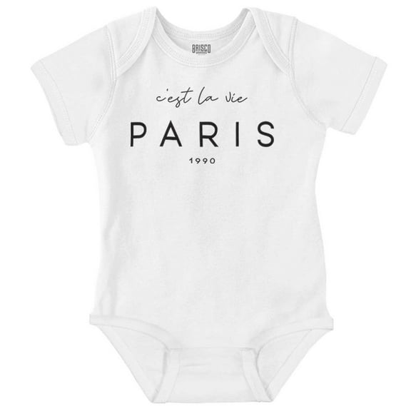 C'est La Vie Paris France 1990 Romper Boys or Girls Infant Baby Brisco Brands 6M