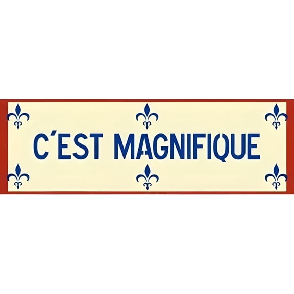 C'est Magnifique Sign Stencil - That's Wonderful Reusable Laser Cut Mylar Template for Painting Home Decor Crafts Signs Home Inspiration Holiday - The Artful Stencil