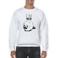 thumbnail image 1 of C'est Moche Raccoon Sweatshirt Men -Smartprints Designs, Male x-Large, 1 of 4