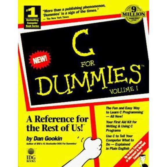 Pre-Owned C for Dummies, Volume 1 (Paperback) 1878058789 9781878058782