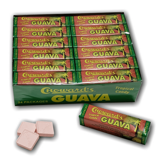 C.howard Chowards, C Howards Guava Candy , 15 Mints Per Pack (Pack of 24)