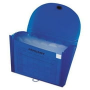 C-line 48315 13-Pocket Biodegradable Expanding File, Letter, Blue