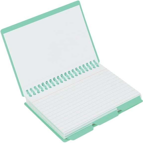 C-line Spiral Bound Index Card Notebook With Index Tabs - Assorted Tropic Tones Colors, 1/ea, 48750