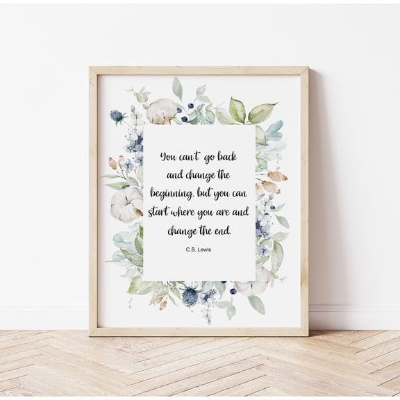 C.s Lewis Quote Print, Motivational Poster Vintage Style Wall Decor Physical Poster, Poster Only