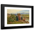 thumbnail image 1 of César Pattein 24x18 Black Modern Framed Museum Art Print Titled - Playing by the River (1903), 1 of 5