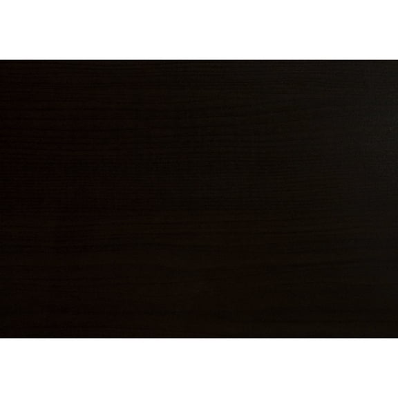 C-shaped Accent Table | Movie Time Snack Solution | Espresso Wood Look and Metal Base | Organizes Remote Controls
