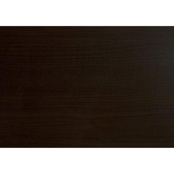 C-shaped Brown Particle Board End Table / Slip Under Sofa for Snack Use