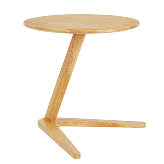 C-shaped Nightstand End Tables Living Room Corner Table Mini Solid Wood Night Stands Bed Side Tables, Bedroom Sofa Side Table Small Round End Table, Simple Small Coffee Table