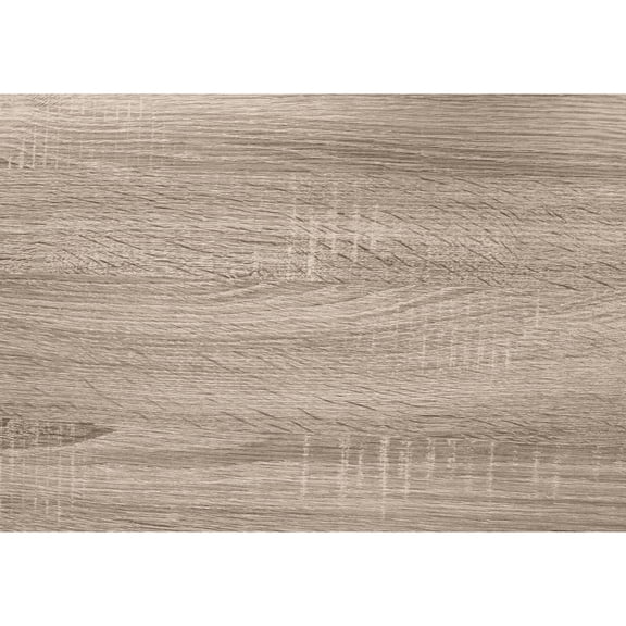 C-shaped Snack Table | With Silver Metal Pull Drawer | Sophisticated Dark Taupe Finish