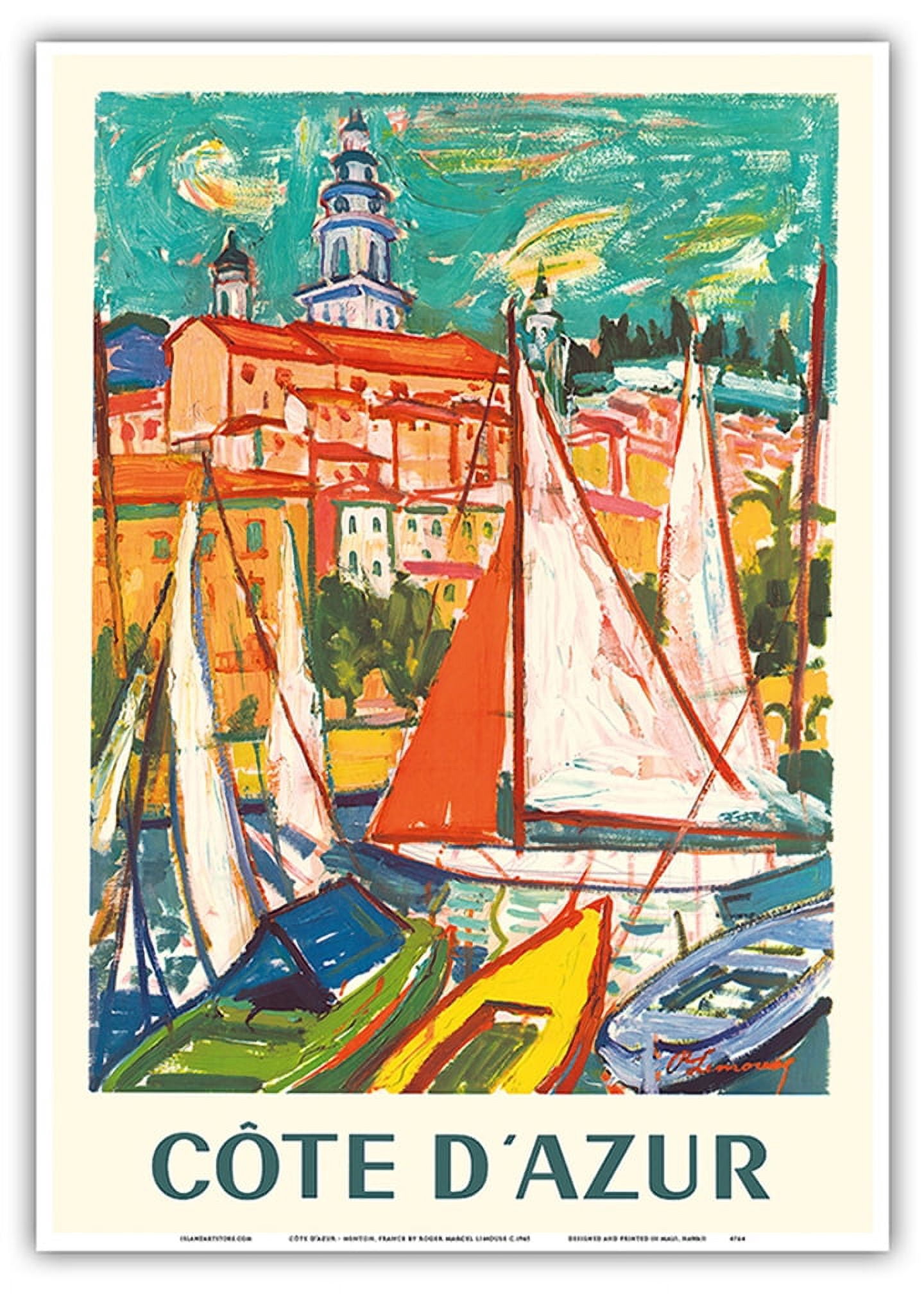Tirage Citrate Vintage - Rue Du Vieux Menton, France, Circa 1903, Format 7,5x10 Cm