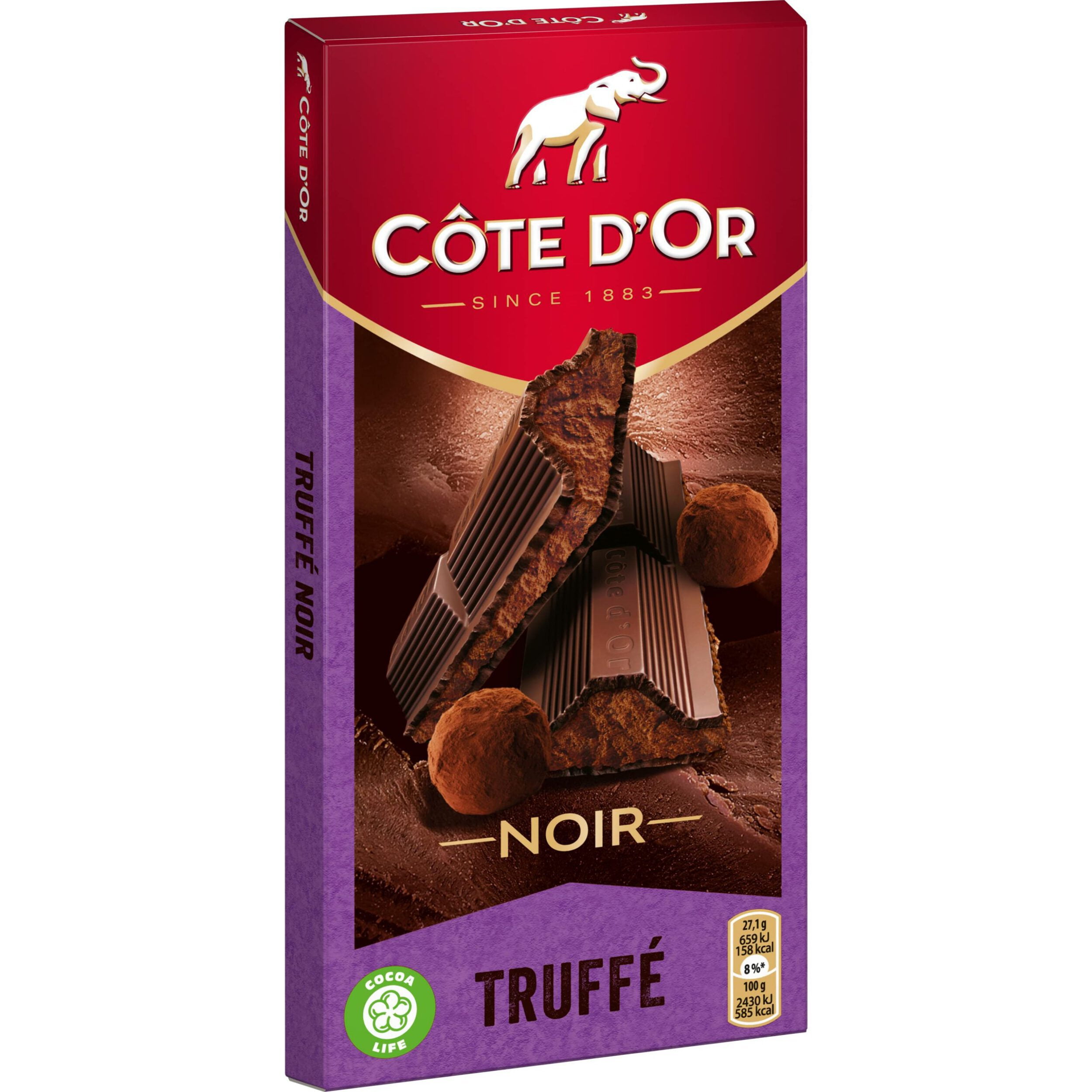 Côte d'Or Truffé Noir Dark Chocolate with Truffle Filling