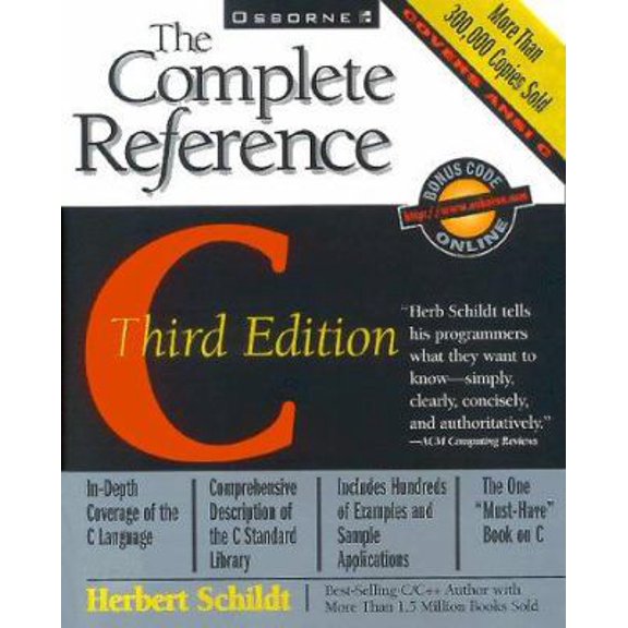 Pre-Owned C the Complete Reference 3/E (Paperback) 0078821010 9780078821011