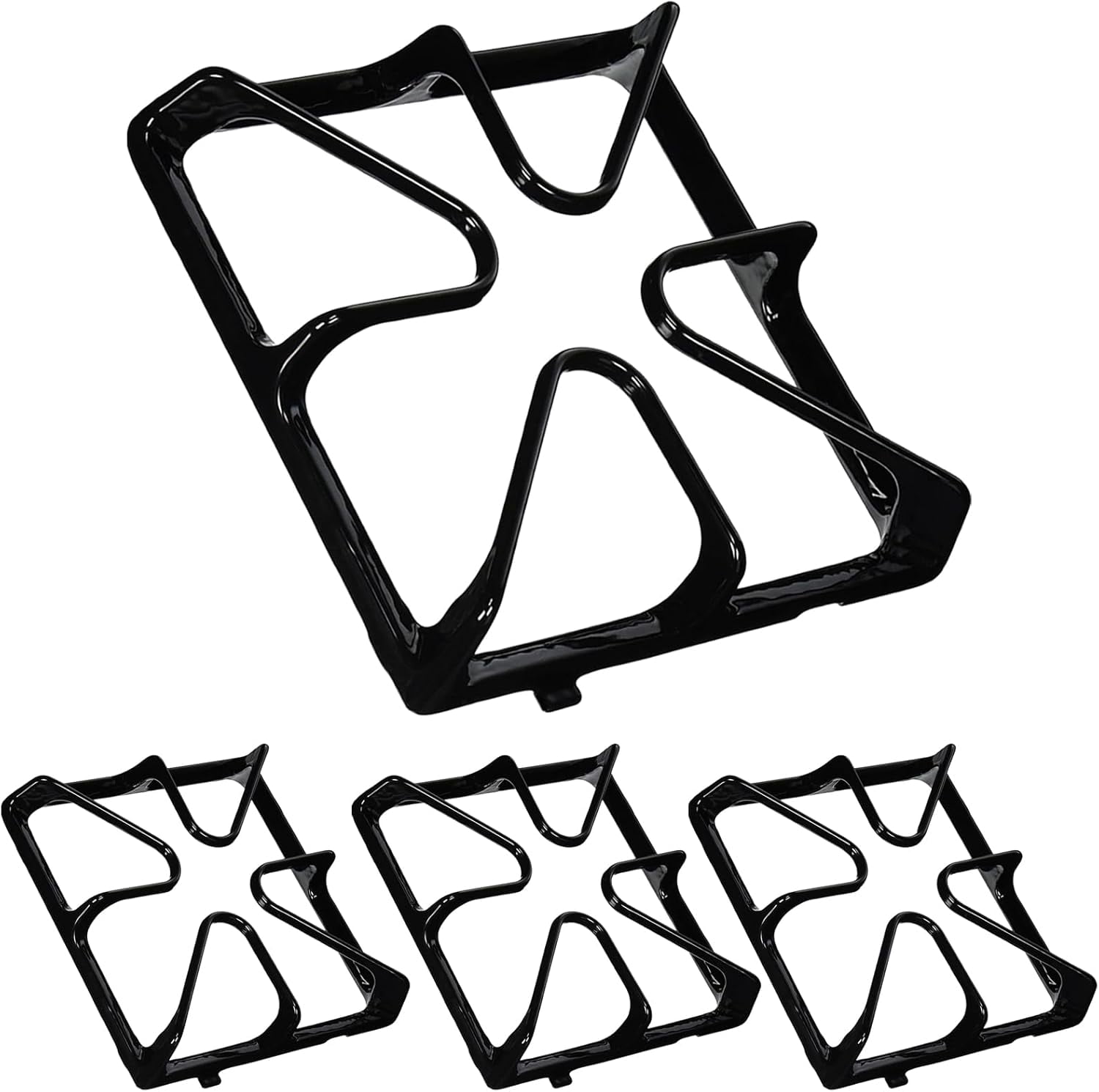 C0034 Cast Iron 4 Burner Grate, Stove Grates Replacement for GE Gas Range Oven Stove Top Surface Grate WB31K10034，WB31K10065, 8-1/2’’ x 8-1/2’’