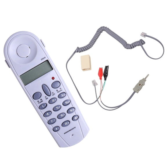 C019 Basic Trimlines Corded Phone, 13 Number Memory, Wall Mountable Phone