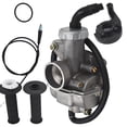 thumbnail image 1 of C02285 Motorcycle Carburetor Carb with Throttle Grip Cable Fit for Honda XL70 XR75 XR80, 1 of 6