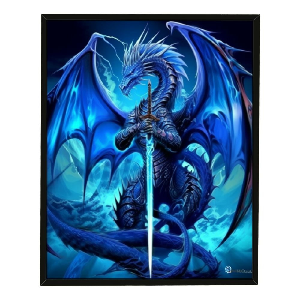 C04GENYS Fantasy Poster Knight Sword Cool Wall Decor Art Print Poster