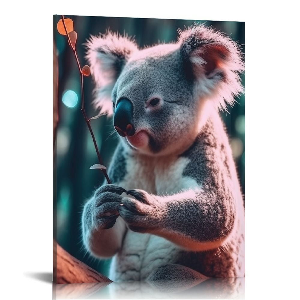 C04-GENYS Framed Canvas Wall Art Koala Animals Expressive Koala Living ...