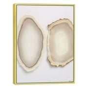C04-GENYS  Framed Geode Agate Slice Wall Art, Healing Crystal Agate Stone Framed Panel Decor for Home Office