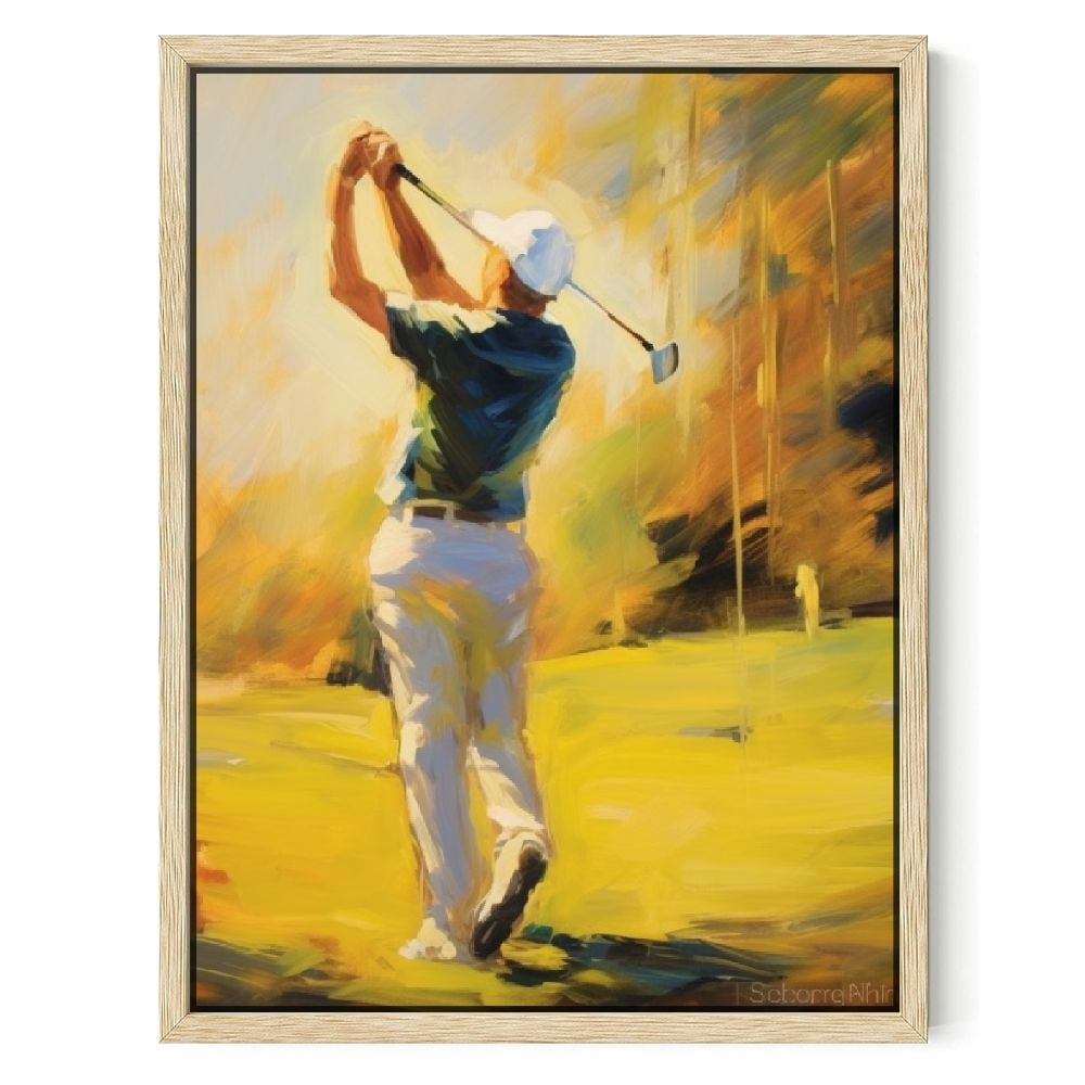 C04GENYS Golf Wall Art Golf Club Wall Decor for Office Gym Lounge
