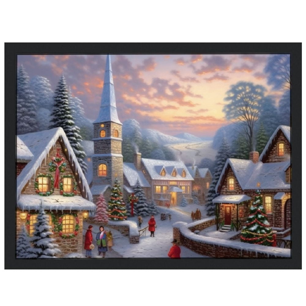 C04GENYS Large Christmas Wall ArtChristmas Canvas Painting, Winter