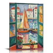 C04-GENYS Matisse Wall Art Prints - Henri Aesthetic Posters for Aesthetic Room Decor, Art Exhibition Matisse Prints Pink Posters Framable Art Cute Impressionist Group of Prints 16x20 inch