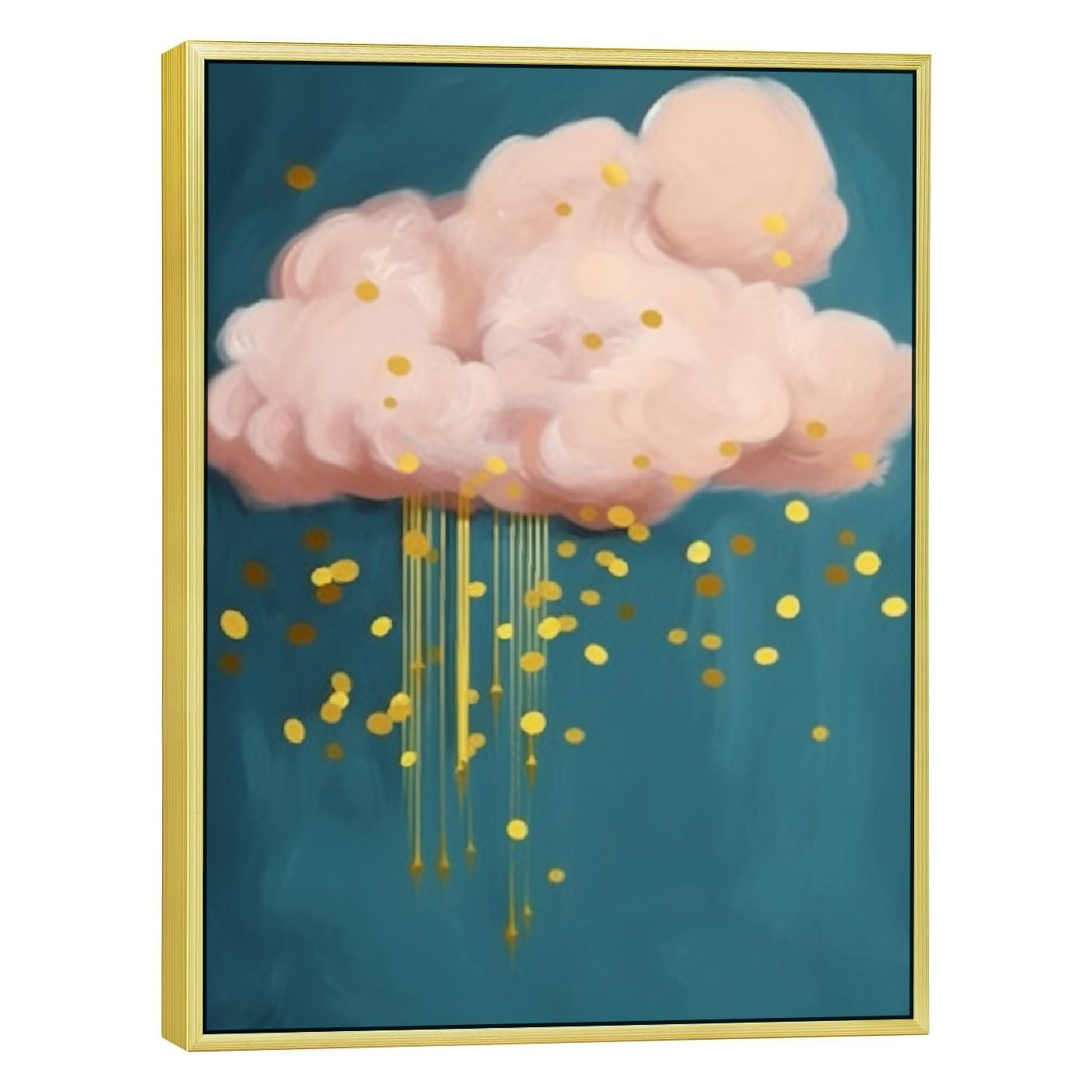 C04GENYS Minimalist Wall Art Blue Wall Art Modern Wall Decor Pink