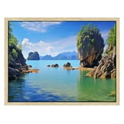 C04-GENYS  Phuket Phuket Thailand Attractions Poster Canvas Prints Wall Art For Home Office Decorations With Framed