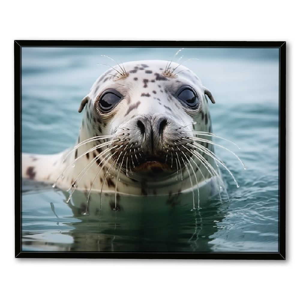 C04GENYS Seal Cute Animal Poster Print Art Picture 9714 Poster Canvas