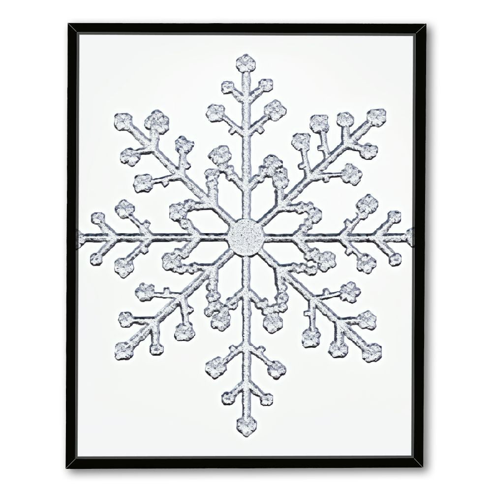 C04GENYS Winter Wonderland Holiday Wall Art and Blue Snowflake