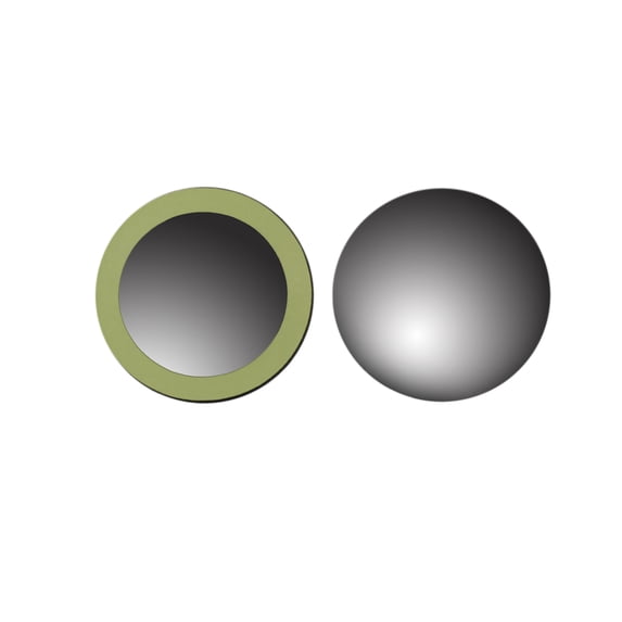 C040 - Fit System Frameless Round Spot Mirror, 2" Round, Non-Adjustable, 2 Pack, Easy Stick-on Installation, Convex Lens increases visibility, Fully Adjustable, Includes adhesive tape for easy install