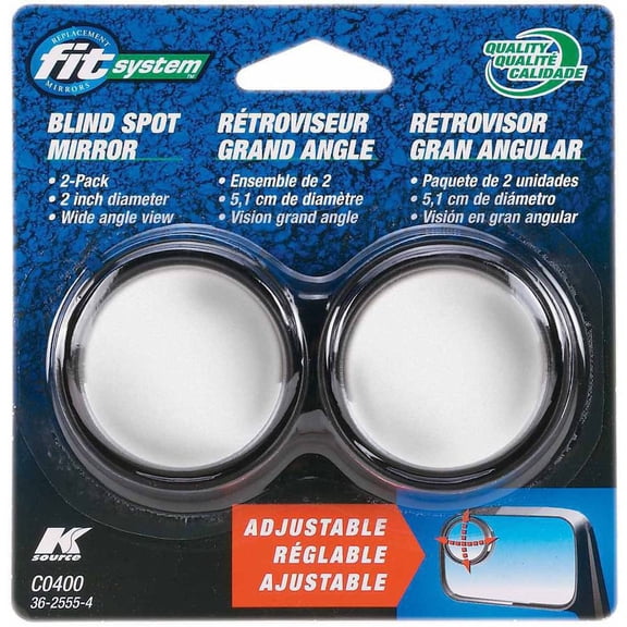 C0400 - Fit System 2" Round, Adjustable, 2 Pack, 2" Spot Mirror, 2pk