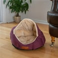 thumbnail image 1 of C08HJH-MH Armarkat Pet Bed Cat Bed 18 x 14 x 11 - Burgundy & Beige, 1 of 1