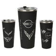 thumbnail image 1 of C1-C8 Corvette Generations Stainless Steel Tumbler Mug Black, 1 of 1