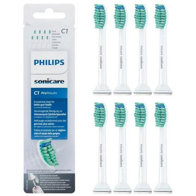 C1 Simply Clean Replacement Toothbrush Heads, Compatible with Philips
