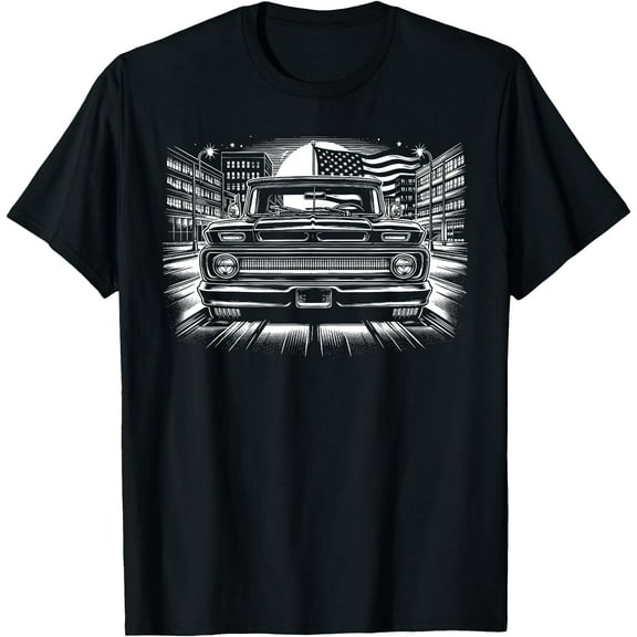 C10 Truck First Generation 1960-1966 Classic C10 Truck T-Shirt,Charcoal Color,Size M
