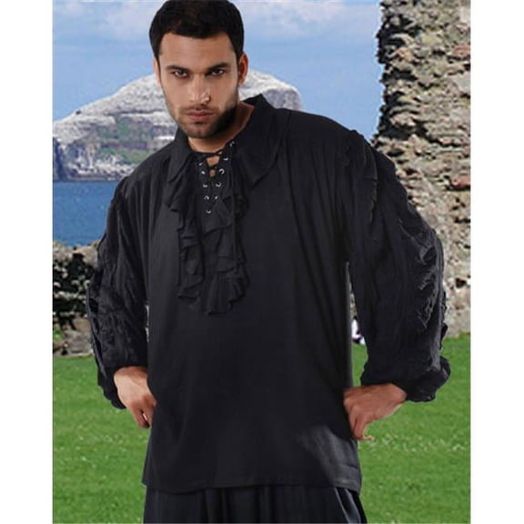 C1014 John Reckham Shirt- Black - Extra Large