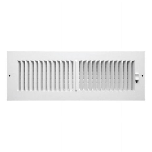 C102M14X04 2 Way Sidewall Ceiling Register  14 x 4 in.