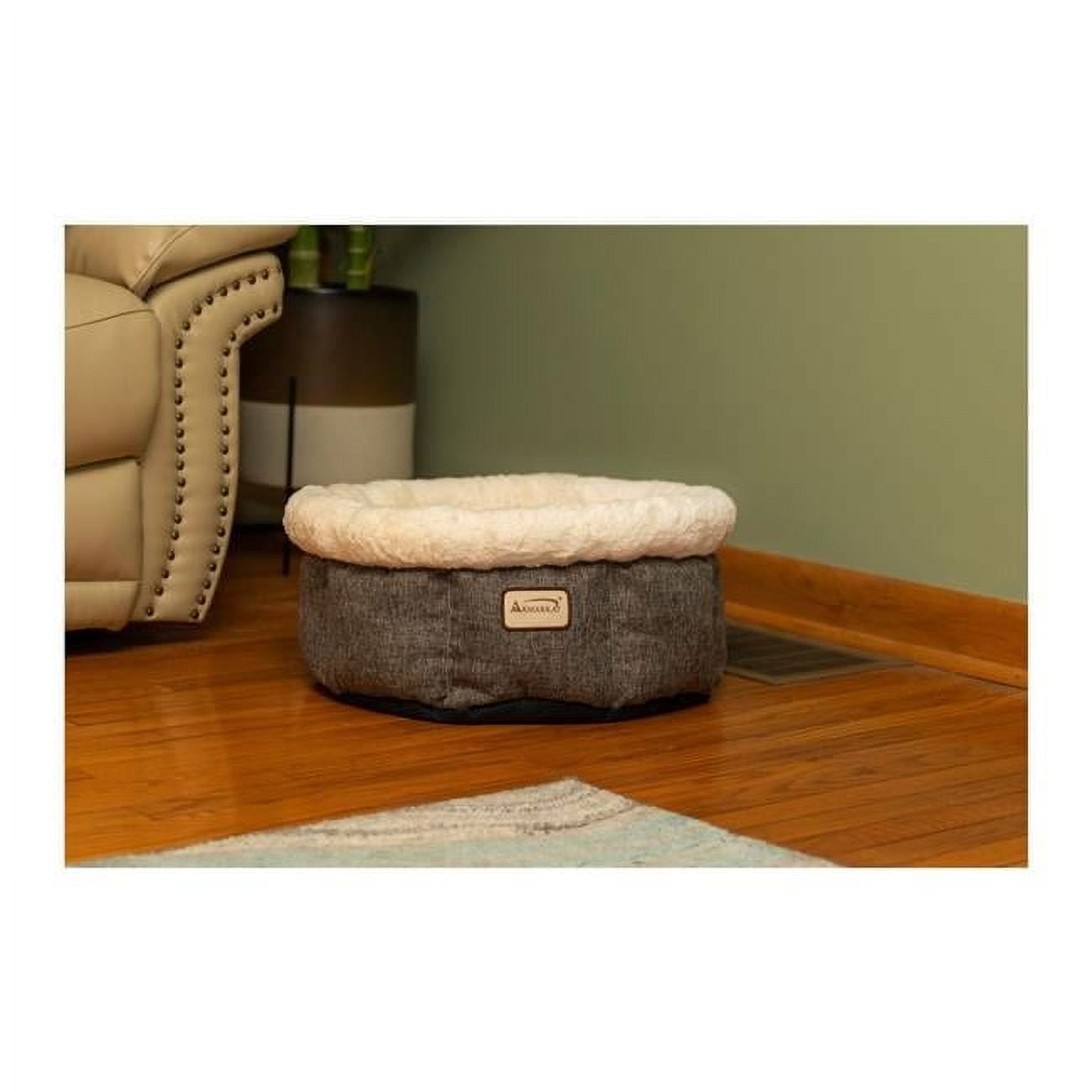 C105HHS-MB Cozy Cat Bed, Beige & Grey