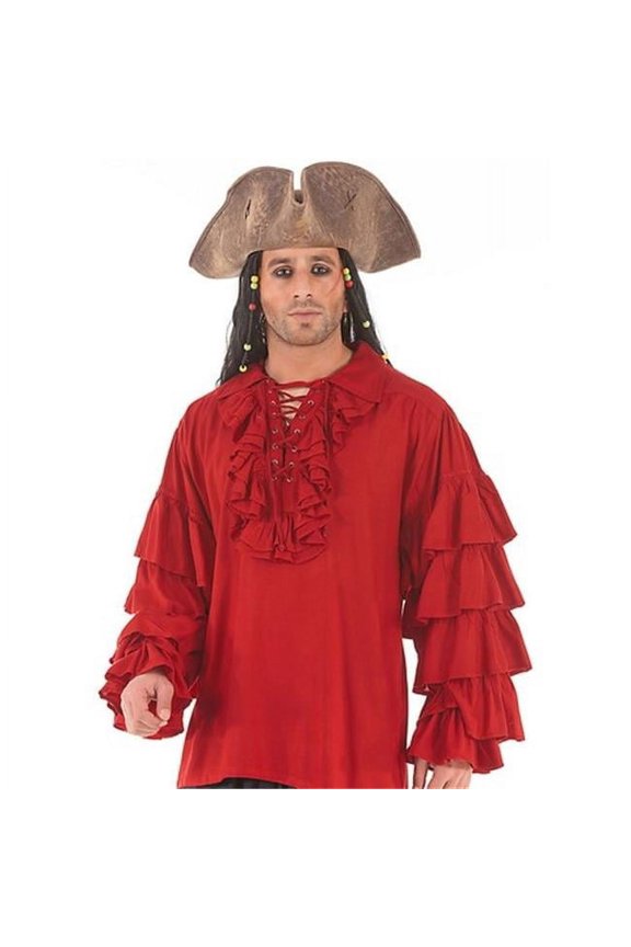 C1084 Henry Morgan Shirt- Red - Large